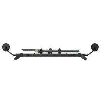 Une unité Lantsun VAN001, protection de capot en alliage d'aluminium, protection de moteur pour Jeep Wrangler JK JL JT avec miroir et pelle