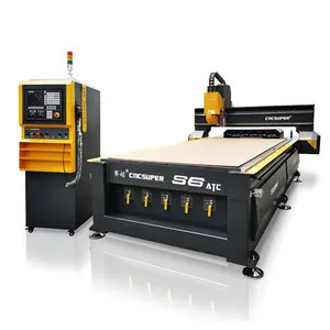 China ATC Liner Tool Change 1325 Cnc Router 4axis Cnc Wood Router 3 Axis Carving Machine