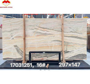 لوح عقيق أونيكس مصقول متعدد الألوان بتصميم حديث، حجر رخام أونيكس شفاف بألوان قوس قزح للديكور الداخلي بسعر المصنع - Product Image 4