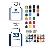 Mesh Reverse Basketball Jersey with Team Name Adult
