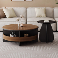 Table à thé circulaire de petite taille italienne minimaliste et moderne pour le salon Table basse de luxe pour la maison