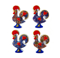 Aimant de réfrigérateur en résine Barcelos Rooster, art populaire portugais, souvenir touristique, cadeau