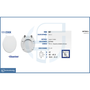 Althea Vaso Sky Sedili WC Copriwater - Product Image 2