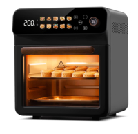 Four électrique multifonction moderne de grande capacité, en acier inoxydable, avec écran tactile intelligent, friteuse à air, micro-ondes, pour la maison et l'extérieur