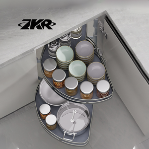 <span class=keywords><strong>ZKR</strong></span> Especial para Espacios Estrechos en Gabinetes de Cocina, Cesta Extraíble para Almacenamiento, Soporte para Frascos de Condimentos, Acero Inoxidable Resistente, Ahorro de Espacio - Product Image 4