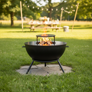 Vente directe usine – Brasero de jardin en métal facile à nettoyer avec <span class=keywords><strong>barbecue</strong></span> intégré <span class=keywords><strong>pour</strong></span> la cour - Product Image 2