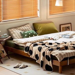 Lit Tatami en Bois Massif, Cadre de Lit Double en Bois Solide, Meubles de Chambre Durables - Product Image 2