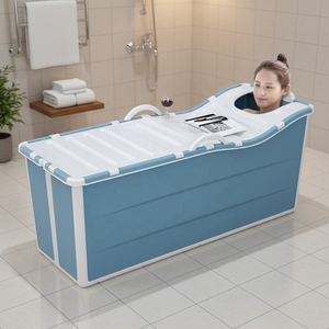 <span class=keywords><strong>Baignoire</strong></span> d'extérieur <span class=keywords><strong>pliable</strong></span> en plastique PP de style européen, grand format, écologique, <span class=keywords><strong>avec</strong></span> couvercle, fabriquée par un fabricant OEM - Product Image 2