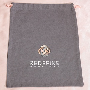 Bolsas de Compras de Lona de Algodón Grandes al por Mayor, Bolsas de Deporte para Zapatos y Ropa, con Logotipo Personalizado Impreso, Reciclables, con Cordón - Product Image 2