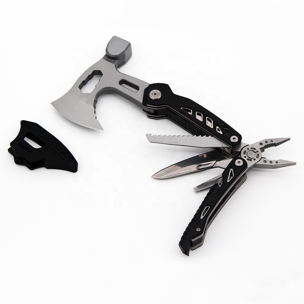 15-in-1 Portable Camping Survival Multitool Hammer Axe