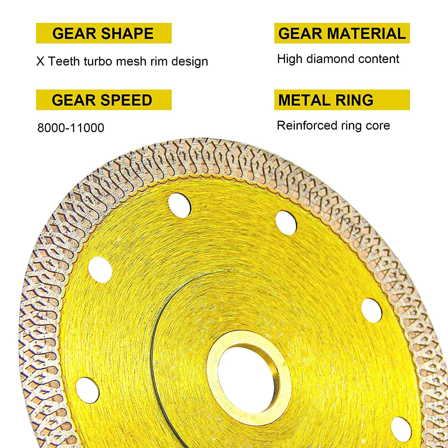 Disque de coupe de haute qualité, lame de scie à diamant, lames de scie circulaire multi-lames à grain de diamant