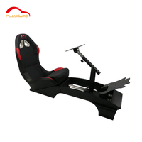 Simulateur de course automobile avec siège de cockpit de jeu vidéo, simulateur de course de mouvement, machine de jeu d'arcade, volant de course, simulateur de course de cockpit