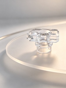 Clear Square <b>Glass</b> Perfume Bottle Empty Fragrance <b>Packaging</b> Container 30 ml Spray Bottle - Product Image 5