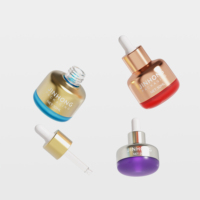 Botol Kaca Pipet Bulat 20ml 30ml untuk Kemasan Serum Rambut, Minyak, dan Minyak Esensial, Dapat Dikustomisasi
