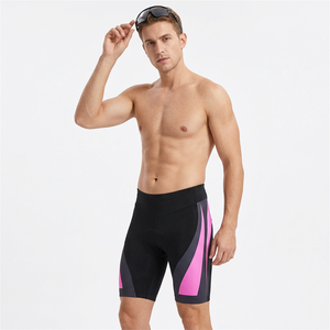 Pantalones Cortos de Ciclismo Ajustados para Hombre, Color Negro y Rosa, de Secado Rápido, Estilo Brief, de Spandex y Nailon, para Deportes al Aire Libre - Product Image 1