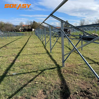 Système d'énergie solaire résidentiel SOEASY, structure de montage en aluminium 6005-T5/T6, inclinaison de 45°, kit de support résistant aux vents de 60 m/s - Usine