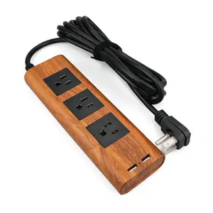 2022 Good Size Extension Socket USA Standard Multiprises Power Plug With AC Outlets & USB Ports