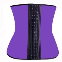 Cincher de cintura de látex para mujer, 9 huesos de acero, recortador de cintura de látex, cinturón deportivo para pérdida de peso