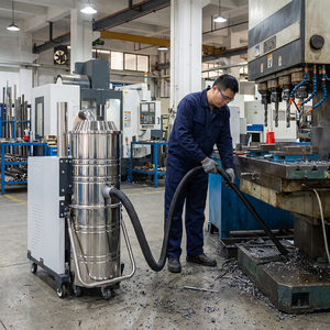 Aspirapolvere per la rimozione di scarti metallici da foratura, piccoli residui di ferro da la pulizia dei rifiuti della stazione di foratura, rimozione della polvere sotto gli attrezzature - Product Image 1
