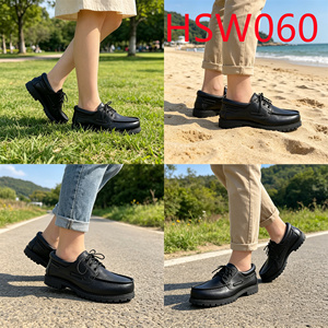 <span class=keywords><strong>WYX</strong></span>, chaussures à pois en cuir de vache naturel multi-couleurs disponibles anti-dérapant semelle extérieure en caoutchouc résistant à l'abrasion chaussures causales HSW060 - Product Image 2