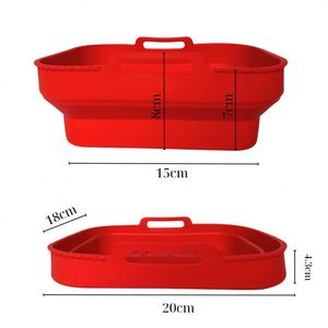 Revêtements en silicone pour friteuse à air, panier, plateau, accessoires pour friteuse à air, sans BPA, qualité alimentaire, résistant à la chaleur, réutilisable - Product Image 2