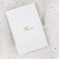 Carnet de notes A5 à couverture rigide de style romantique, impression personnalisée, agenda avec fleurs en relief