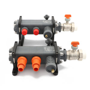 Collecteur PA en plastique haute résistance pour système de chauffage par le sol radiant avec vanne d'arrêt manuelle - Product Image 5