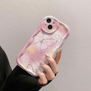Elegante <span class=keywords><strong>Cover</strong></span> per Cellulare in Silicone TPU con Stampa di Farfalle <span class=keywords><strong>Rosa</strong></span> e Bordo Ondulato per <span class=keywords><strong>iPhone</strong></span> 8 X Xr Xs Max 11 12 <span class=keywords><strong>13</strong></span> 14 15 16 17 - Product Image 4