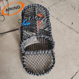 European Market Heavy Duty Professional Shrimp Creel <strong>Pot</strong> Side Door Multi-Purpose Steel Galvanized Sea River Fishing Trap - Product Image 3