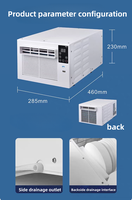 Ventilateur portable 110V / 220V pour chambre et dortoir, avec télécommande, petit ventilateur de bureau, climatiseur à panneau