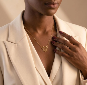 Collares Personalizados con Colgante <span class=keywords><strong>de</strong></span> Iniciales <span class=keywords><strong>de</strong></span> Dibujos Animados <span class=keywords><strong>para</strong></span> <span class=keywords><strong>Mujer</strong></span>, Collar con Placa <span class=keywords><strong>de</strong></span> Nombre Chapada en Oro <span class=keywords><strong>de</strong></span> Acero Inoxidable - Product Image 3