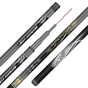 Cần câu siêu nhẹ bằng sợi carbon công nghệ Đài Loan, siêu cứng, thu gọn được, trọng lượng lớn, 3.6m-10m, sản xuất tại Trung Quốc, chuyên dùng nước ngọt. - Product Image 1