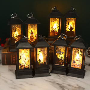 Linternas pequeñas de Halloween, linternas de mano blancas para niños del Festival de los Fantasmas, decoradas con velas. - Product Image 1