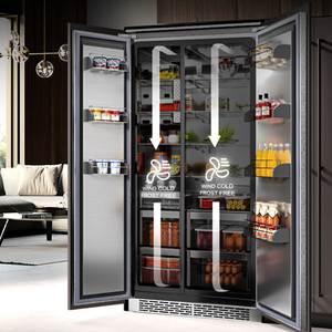 Réfrigérateur intelligent à double porte Artaus TK455 455L avec grand écran interactif - Product Image 3
