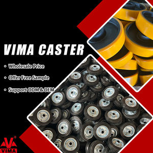 ล้อเลื่อนอุตสาหกรรม VIMA Professional ขนาด 4 5 6 <span class=keywords><strong>8</strong></span> นิ้ว แบบมีเบรก ล้อหมุนได้ รับน้ำหนักมาก ทำจากยาง - Product Image 6