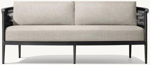 Ensemble de <span class=keywords><strong>salon</strong></span> de <span class=keywords><strong>jardin</strong></span> modulaire de luxe, design moderne, en aluminium, pour patio, avec canapé extérieur sectionnel. - Product Image 2