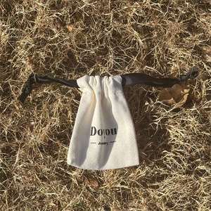 Manufacturer Custom 100% Organic Cotton Canvas Bags Recycled Cotton Dust <b>Drawstring</b> <b>Pouch</b> Muslin <b>Drawstring</b> Bags - Product Image 2