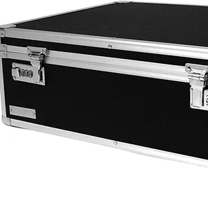 Lock Box - 6.5 x 23 x 13.5 Inch Lockable Dorm Storage Trunk with Combination Lock - Briefcase, Medicine Box Aluminum Briefcase