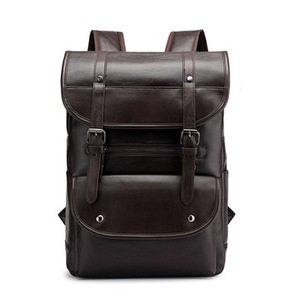 Mochila De estudiante de universidad vintage para hombre, Bolso grande de cuero impermeable para portátil, escolar, para libros, nuevo diseño - Product Image 1