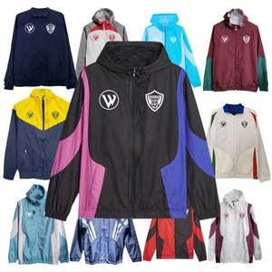 Chaqueta Cortavientos Deportiva con Capucha y Logotipo de Club de Fútbol de Alemania, Uniforme de Fútbol para Exteriores - Product Image 2