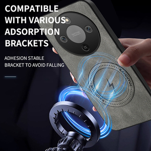 Custodia Protettiva Magnetica in Pelle PU Opaca per Obiettivo per Honor X9d / X70 / X9c <span class=keywords><strong>Smart</strong></span> / X60 Pro / X60 con Ricarica Wireless - Product Image 2