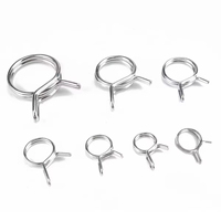 Kit de 250 pinces à ressort doubles en acier pour tubes, multi-usages, pour tuyaux et fixations de quincaillerie
