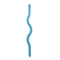 Barre de fitness flexible en acier recouvert de silicone de 15 lb, barre d'exercice lestée antidérapante, équipement d'entraînement pour la maison