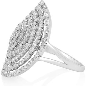 Anillo de compromiso Jewelspaark de plata de ley con diamante de 1,23 quilates, corte redondo brillante, color G, talla 10 de EE. UU. para mujer - Product Image 2