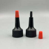 20MM 24MM 28MM 20-410 24-410 28-410 PP Lotion Squeeze Bottle Long Buse Bec En Plastique Blanc Pointe Twist Open Lock Top Vis Cap