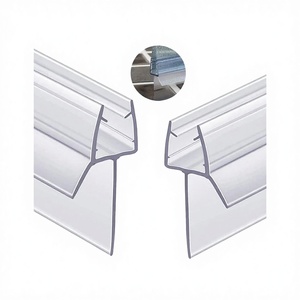 Nouvel Arrivage Bande de joint inférieure pour porte coulissante en verre 6 mm en plastique moderne avec garantie 1 an et accessoires de fixation à vis - Product Image 4