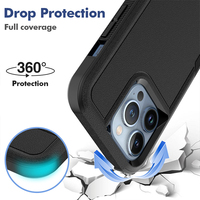 Vente chaude robuste antichoc anti-rayures téléphone portable couverture arrière pour iPhone 13 Pro 14 Pro 11 12 13 14 15 16 17 Pro Max