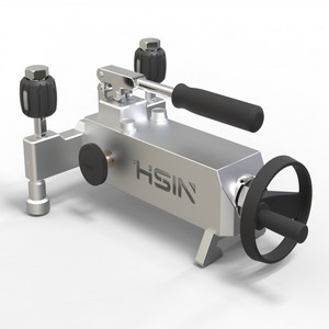 Comparateur de pression hydraulique portable 5800 psi HSIN615, pompe d'étalonnage manuelle eau/huile HSIN615 - Product Image 4