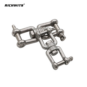 Grillete de acero inoxidable con pasador de tornillo de cabeza cuadrada, métrico, para gestión de cuerdas, eslabón de cadena giratorio en forma de D - Product Image 2