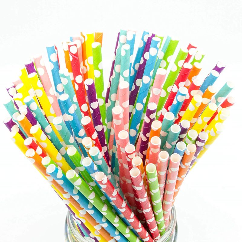 Kailai Custom Printed Disposable 3-Layer Biodegradable Paper Straws for Coffee/Juice EU Certified Restaurant/Coffee Shop Use